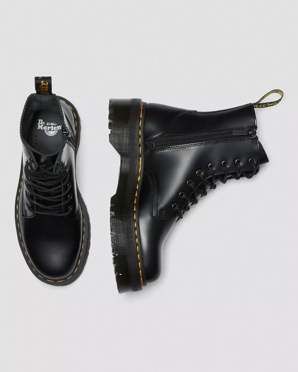 SHOES - DR.MARTENS - Jadon Quad Bex Polished Smooth Boots - Nagel wereld