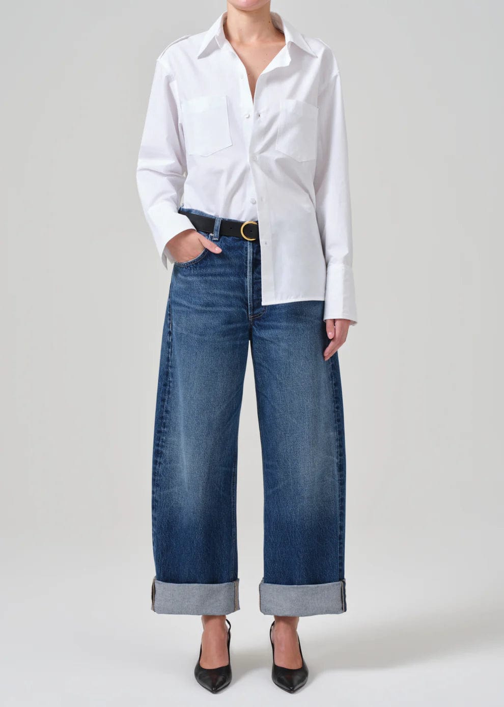 denim - CITIZENS - Ayla Baggy Cuff Jeans - Claremont - Nagel wereld