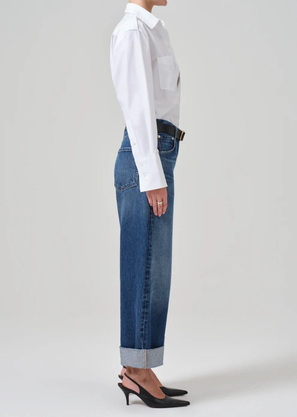 denim - CITIZENS - Ayla Baggy Cuff Jeans - Claremont - Nagel wereld