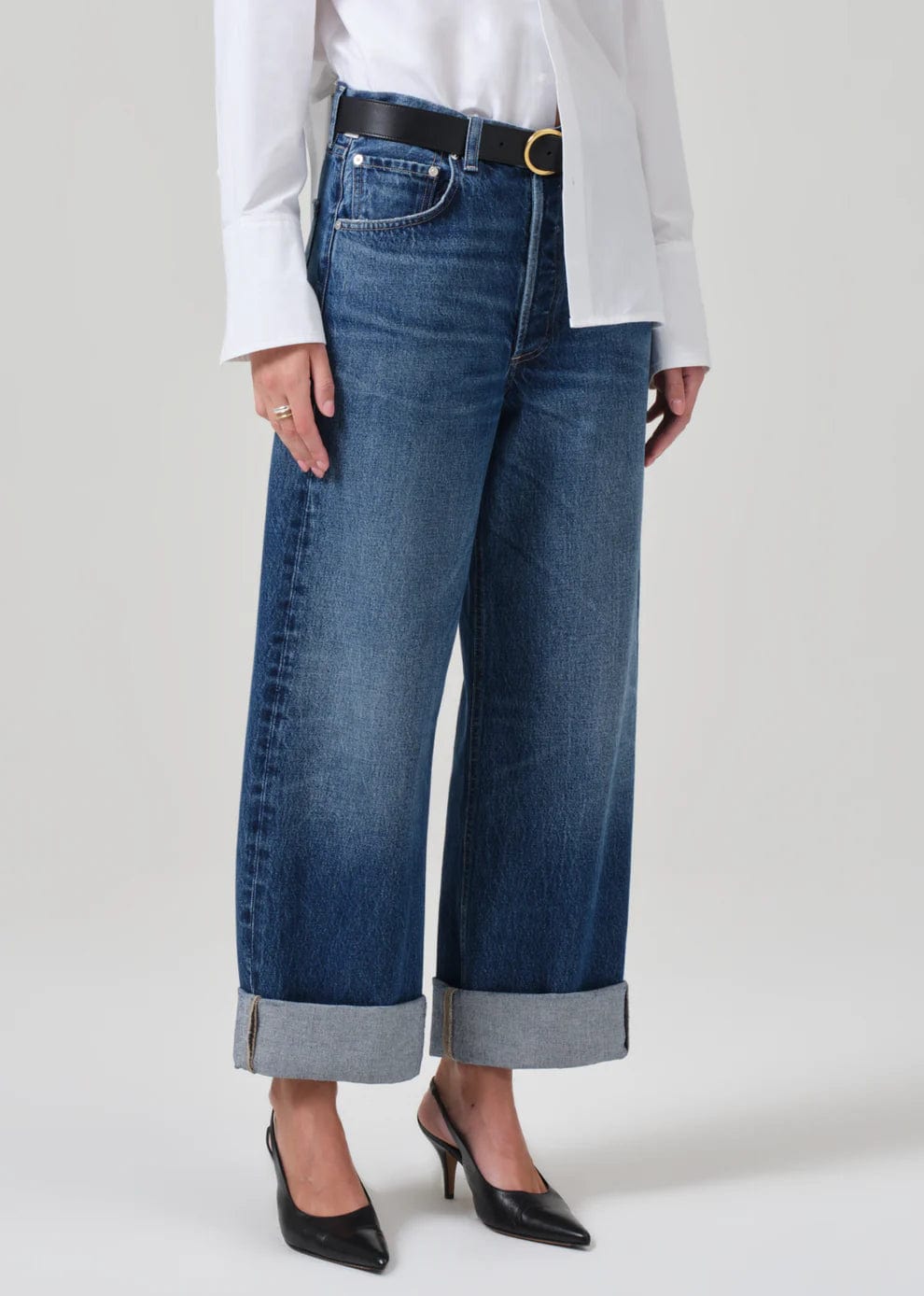 denim - CITIZENS - Ayla Baggy Cuff Jeans - Claremont - Nagel wereld