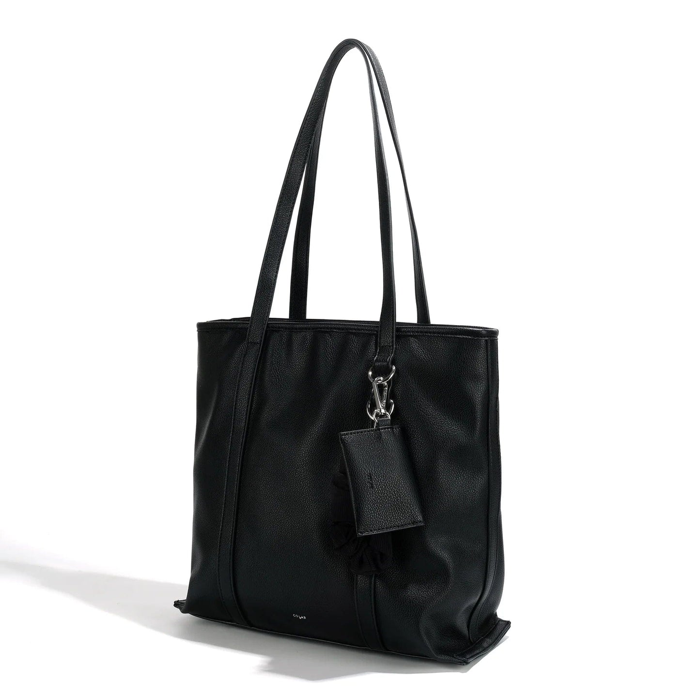 COLAB BAGS Black Kiki Tote With Scrunchie