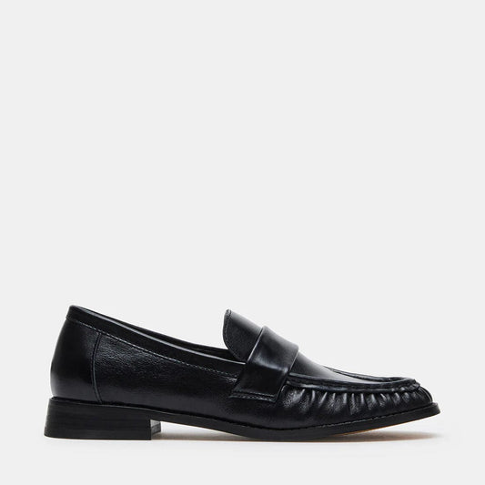 STEVE MADDEN SHOES Black / 6 Ridley Leather Loafer