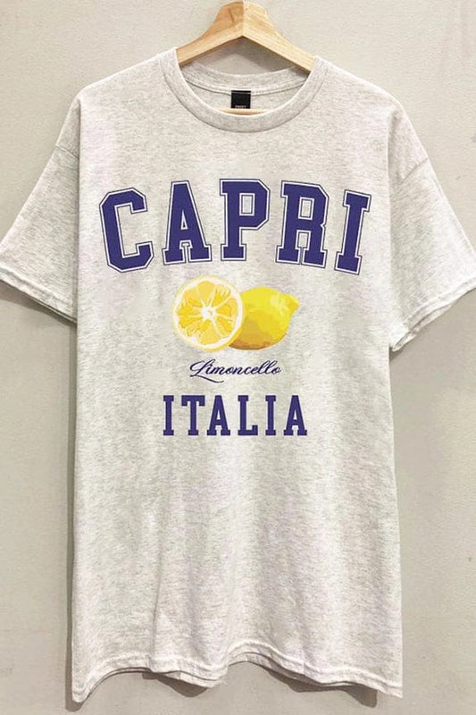 SWEET CLAIRE tops Ash / S/M Capri Lemon Tee