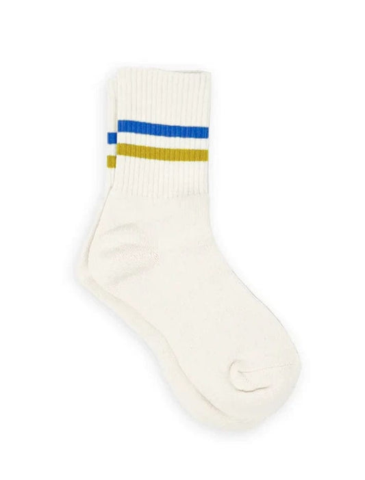 XS UNIFIED ACCESSORIES Blue/Gold Stripe Gym Sock