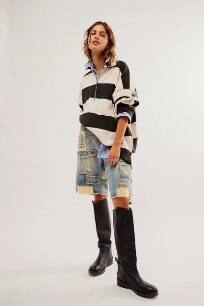 sweater - FREE PEOPLE - Coastal Stripe Pullover - Nagel wereld