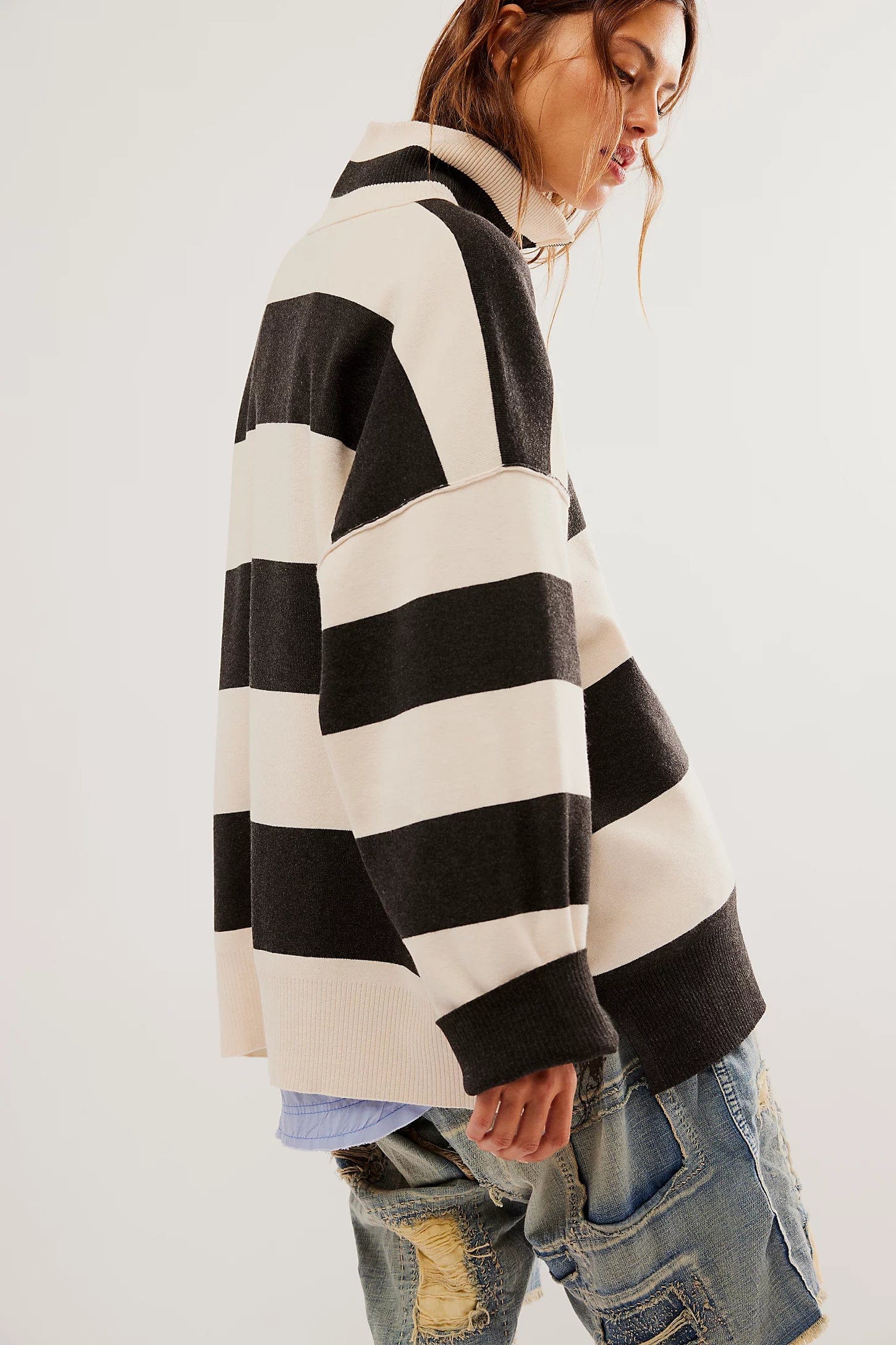 sweater - FREE PEOPLE - Coastal Stripe Pullover - Nagel wereld