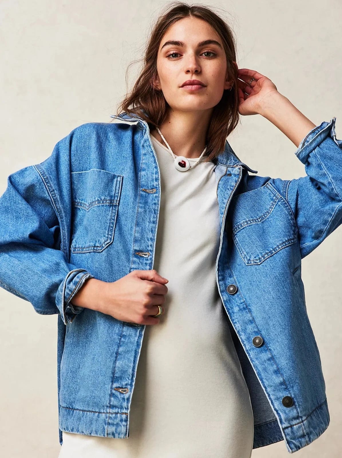 Outerwear - FREE PEOPLE - Madison City Denim Jacket - Nagel wereld