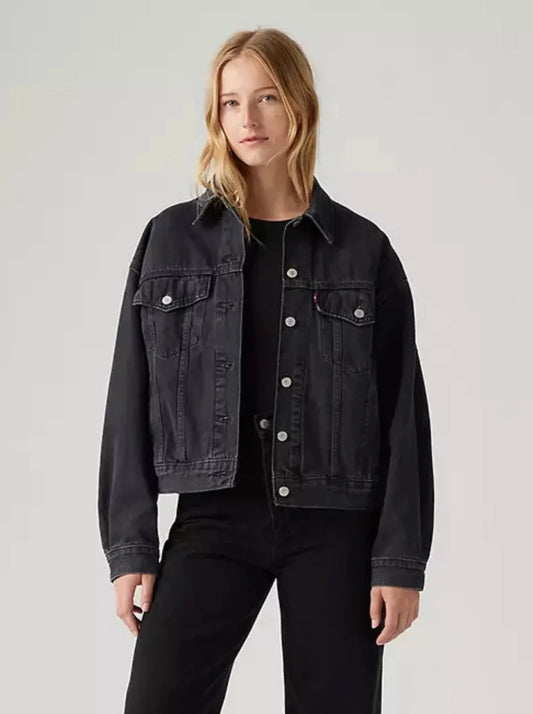 OUTERWEAR - LEVI'S - 90s Trucker Jacket - Black - Nagel wereld