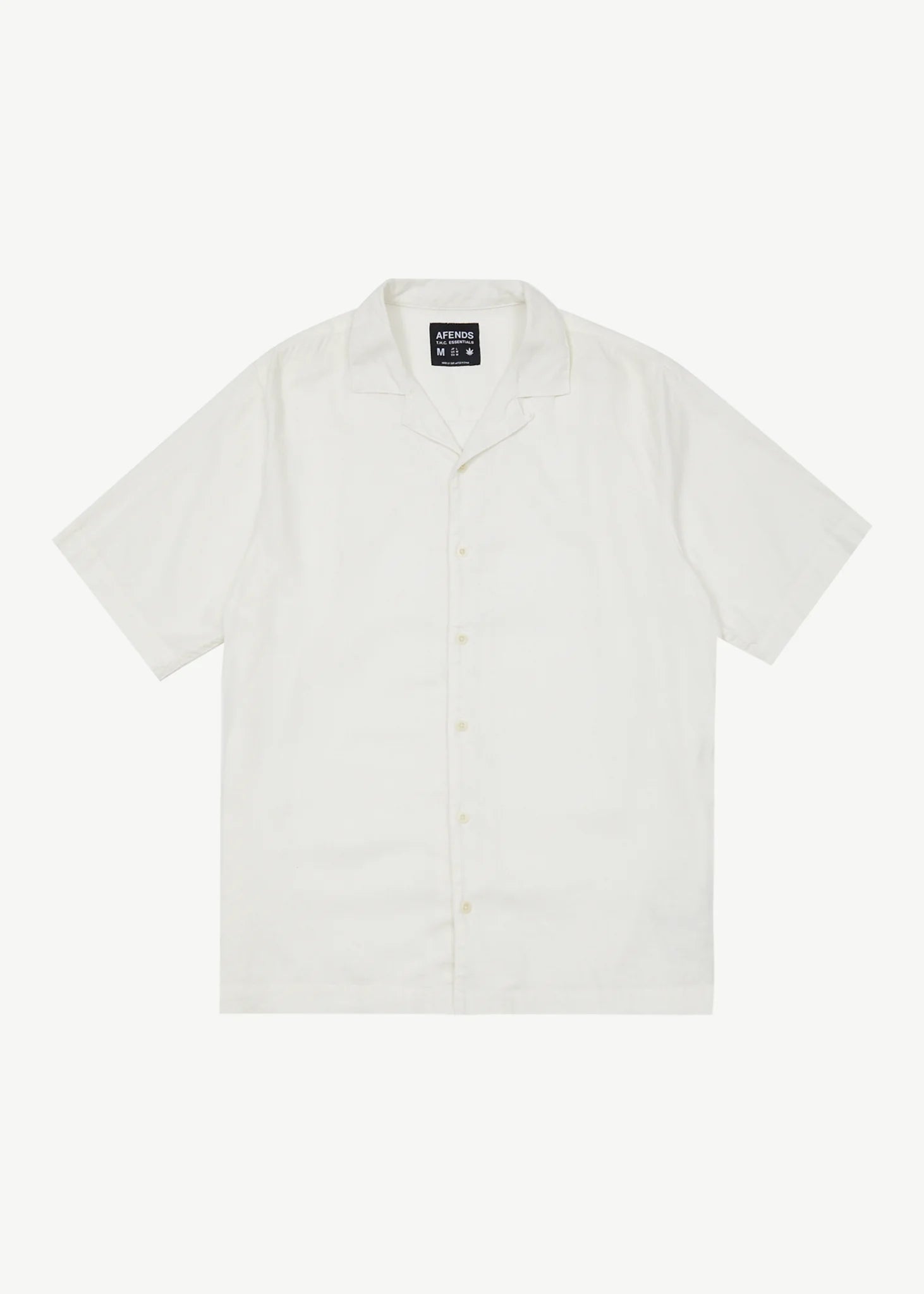 m tops - AFENDS - Daily Hemp Cuban Short Sleeve Shirt - Nagel wereld