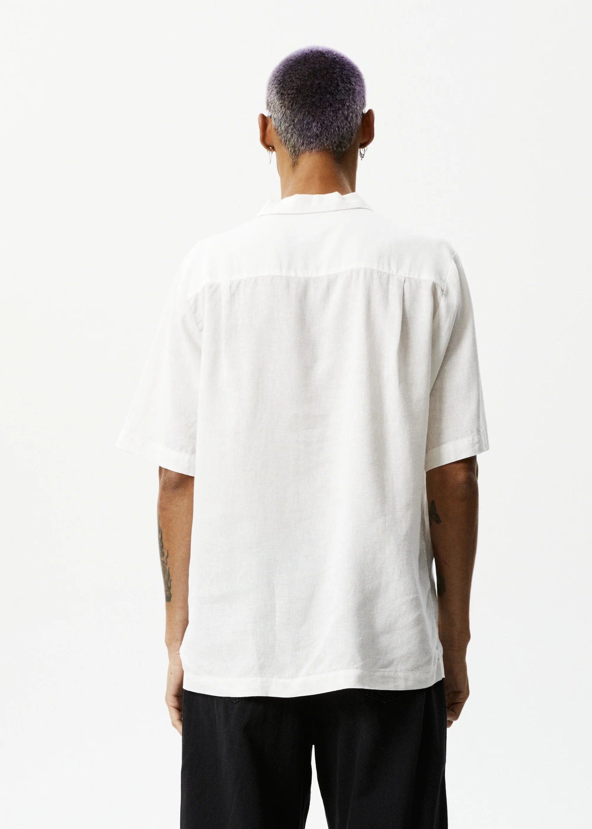 m tops - AFENDS - Daily Hemp Cuban Short Sleeve Shirt - Nagel wereld