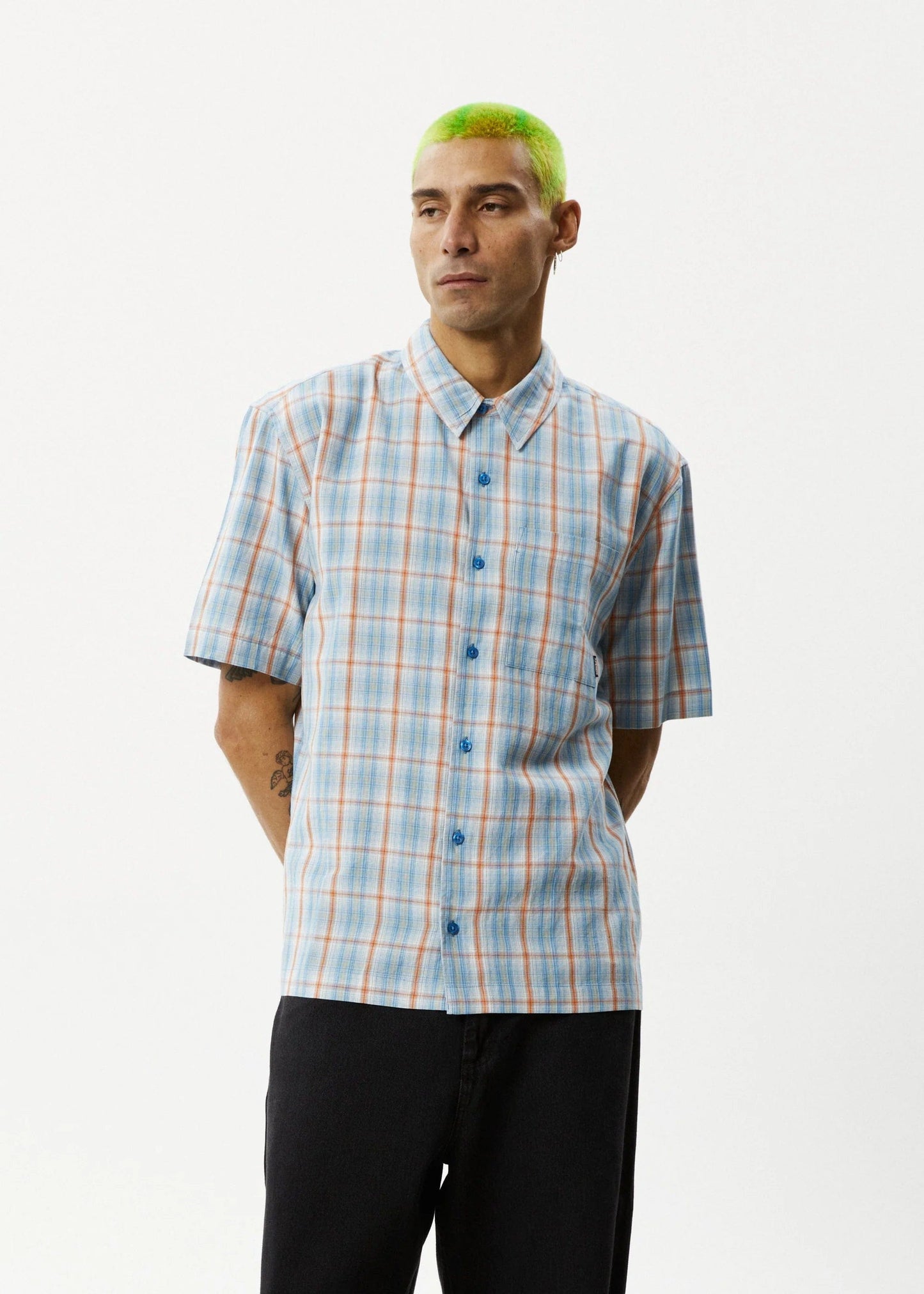 AFENDS m tops Position Recycled Short Sleeve Shirt