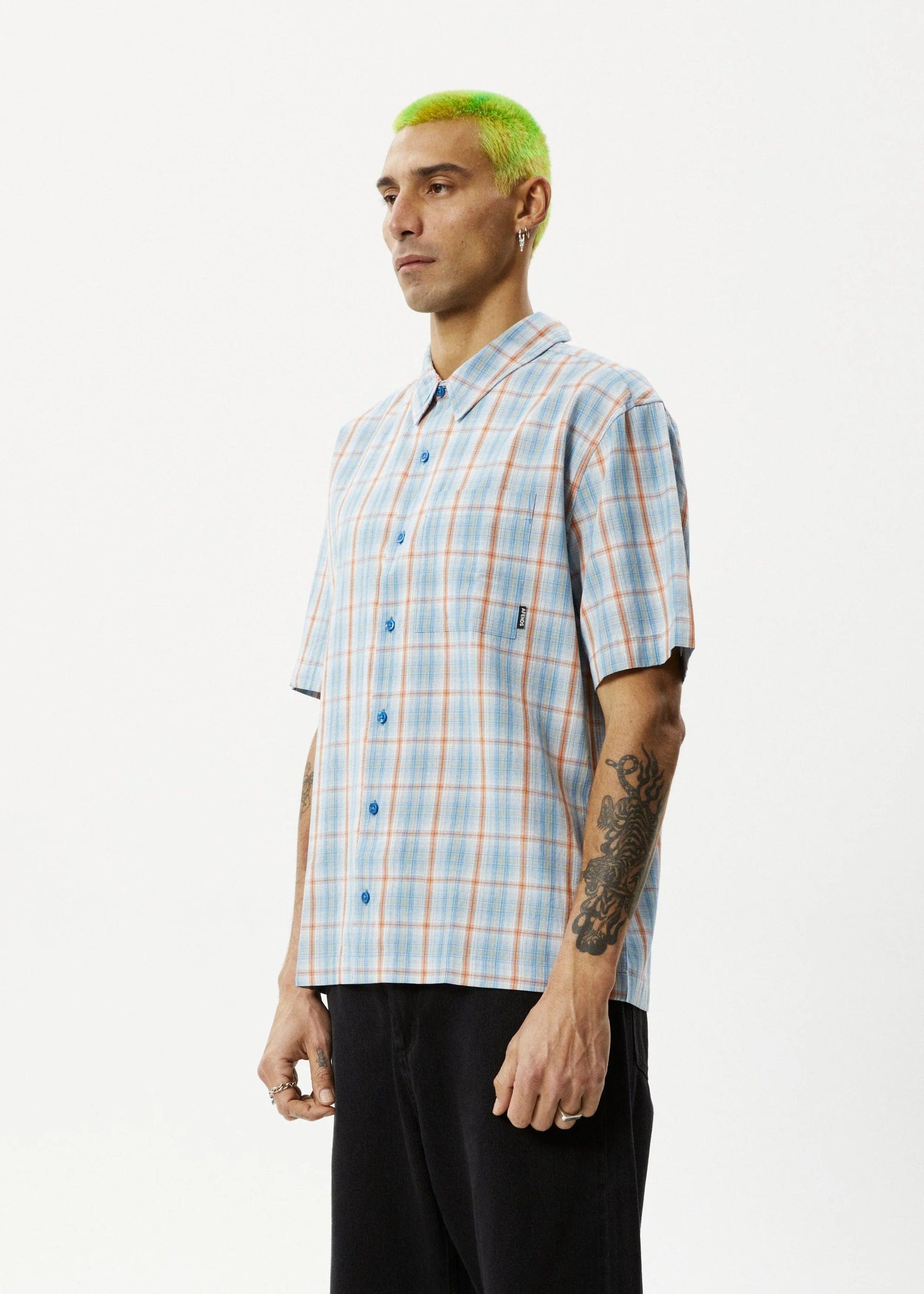 AFENDS m tops Position Recycled Short Sleeve Shirt