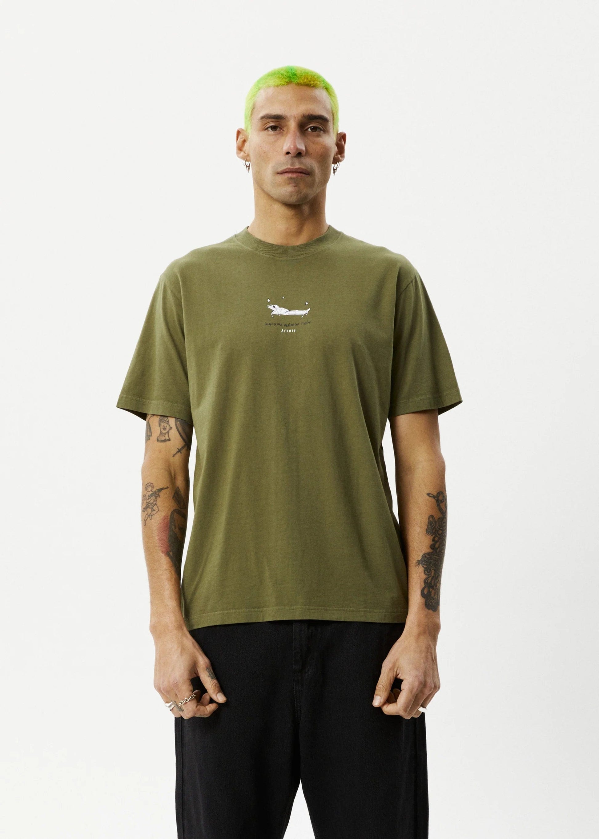 AFENDS m tops Relaxed Recycled Retro Fit Tee