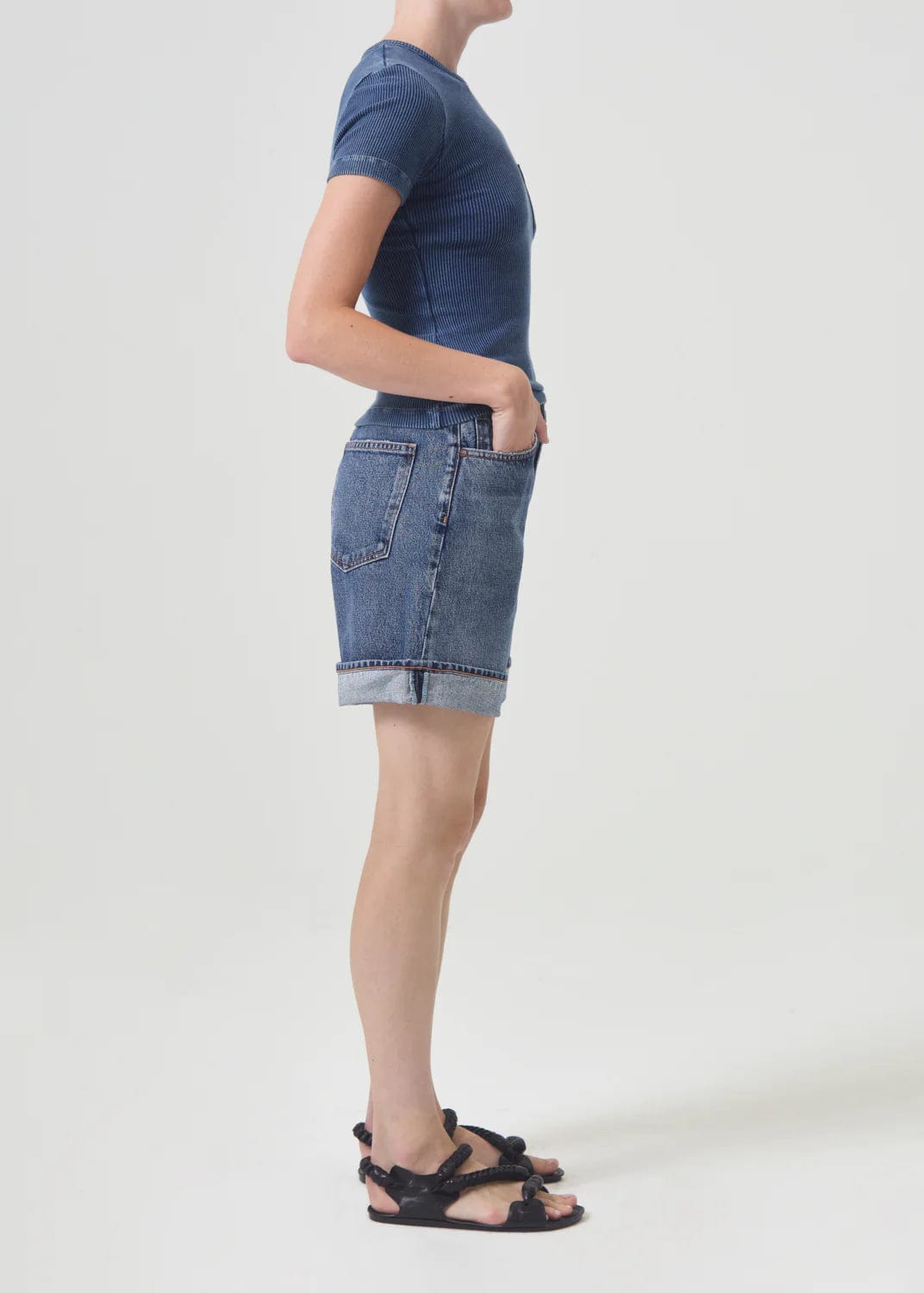 Denim - AGOLDE - Dame Relax Cuff Short - Nagel wereld