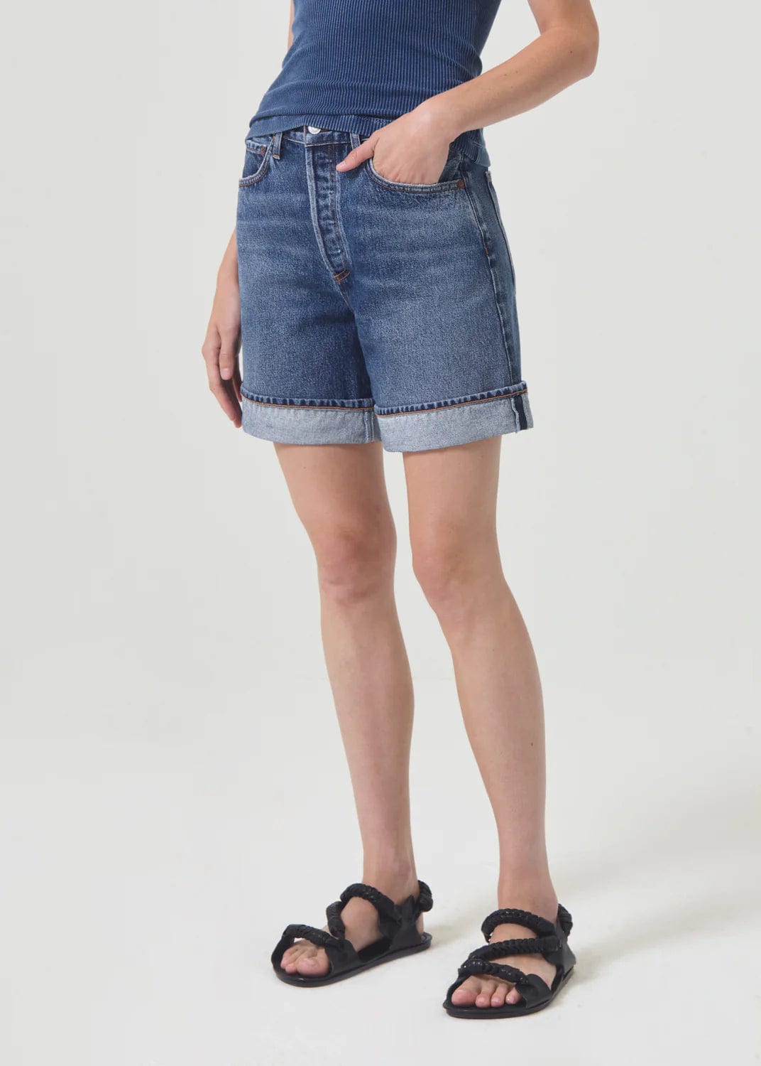 Denim - AGOLDE - Dame Relax Cuff Short - Nagel wereld