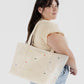 Bags - BAGGU - Embroidered Canvas Tote - Nagel wereld