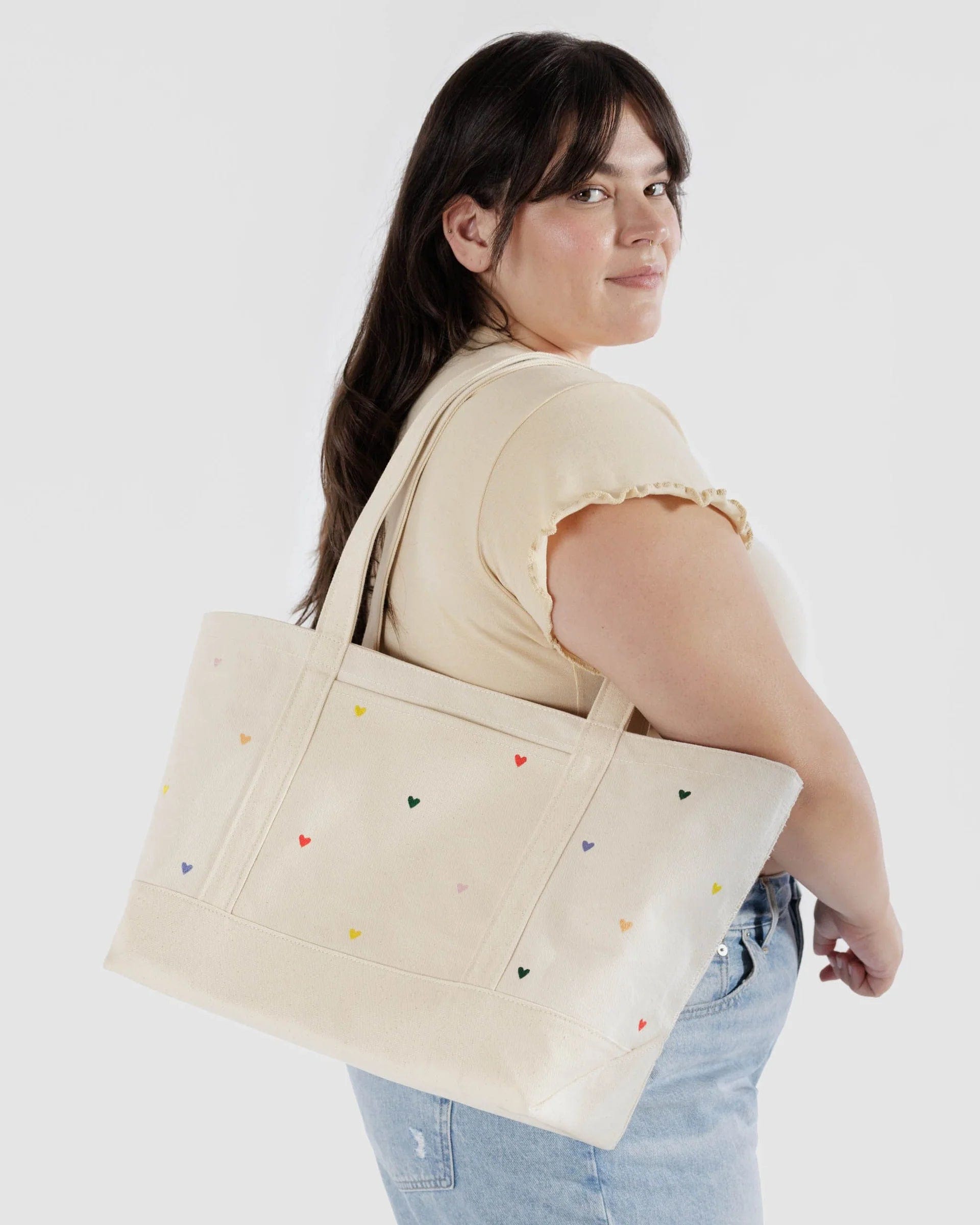 Bags - BAGGU - Embroidered Canvas Tote - Nagel wereld