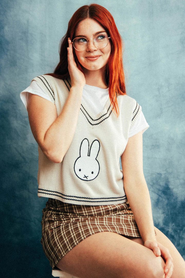 Sweater - DAISY STREET - Miffy Face Knit Jumper Vest - Nagel wereld