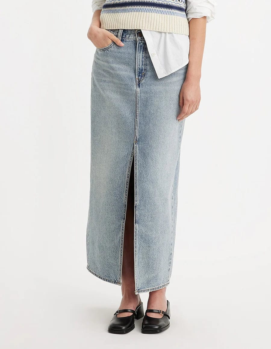 Bottoms - LEVI'S - Ankle Column Skirt - Please Hold - Nagel wereld