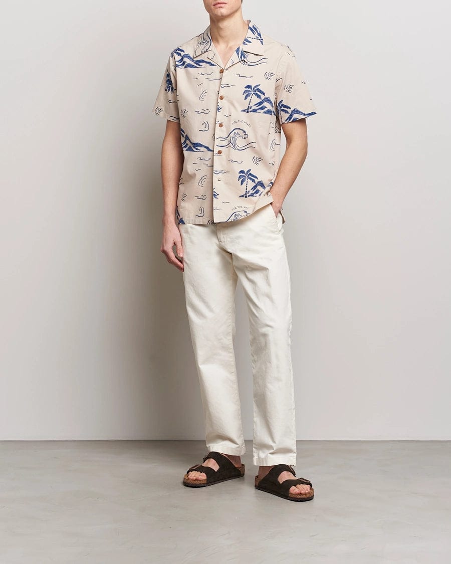 m tops - Nudie - Arvid Waves Hawaii Shirt - Nagel wereld