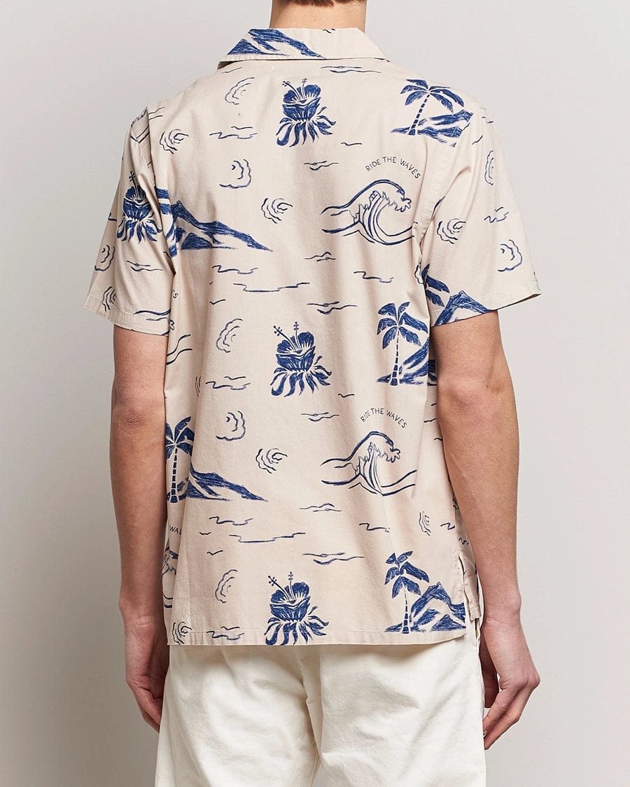 m tops - Nudie - Arvid Waves Hawaii Shirt - Nagel wereld