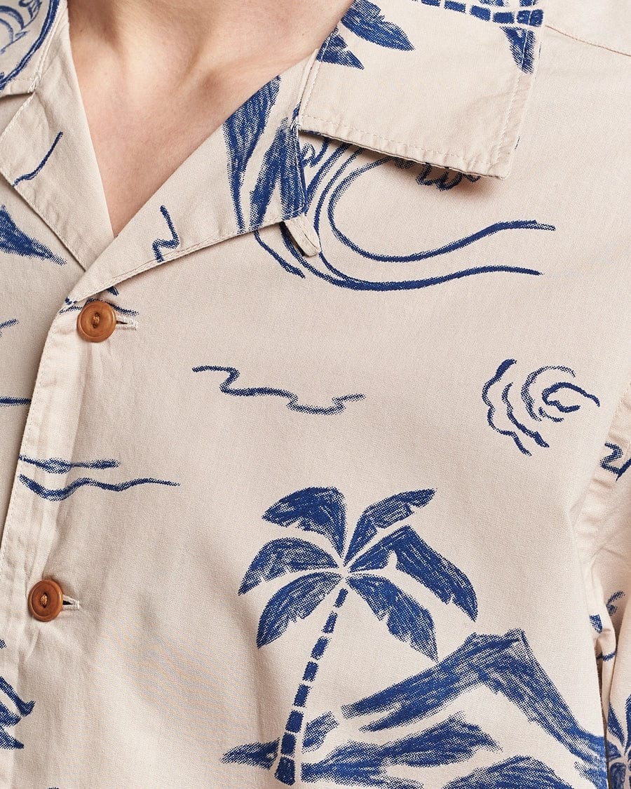 m tops - Nudie - Arvid Waves Hawaii Shirt - Nagel wereld