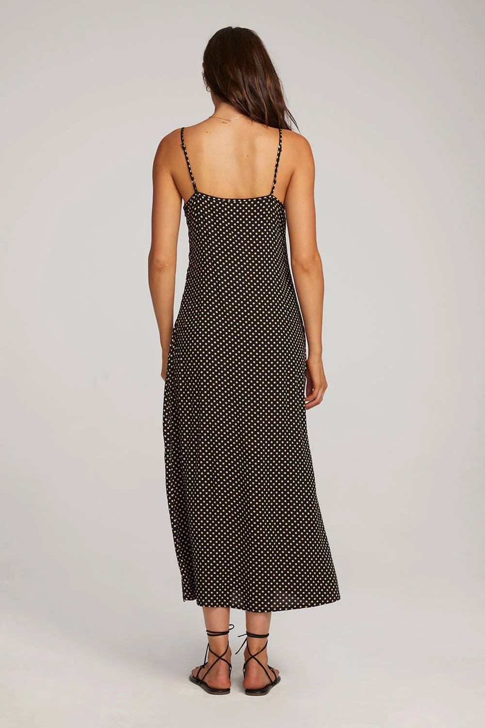 Dresses - Saltwater Luxe - Isabella Polka Dot Midi Dress - Nagel wereld