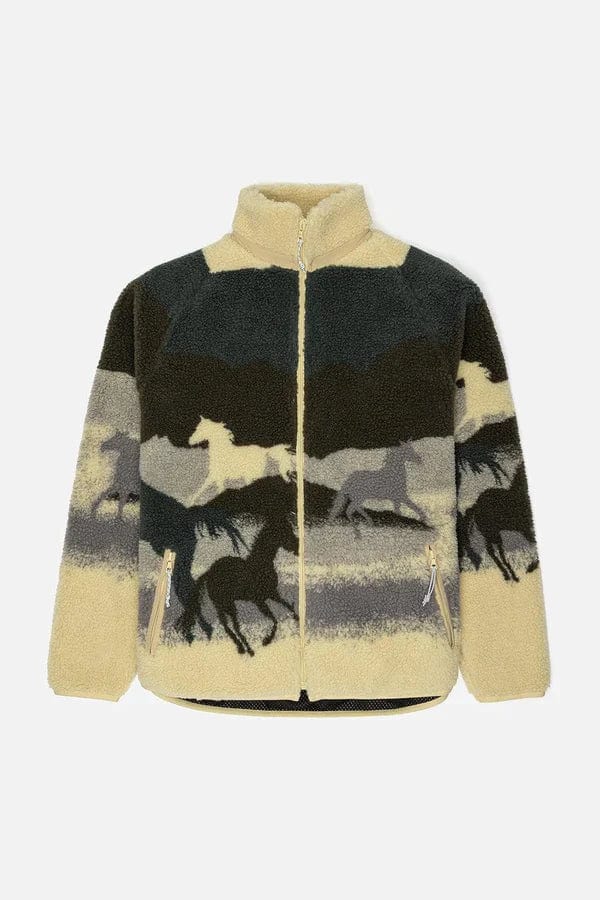 m jackets - KUWALLA - Printed Terry Fleece Jacket - Nagel wereld