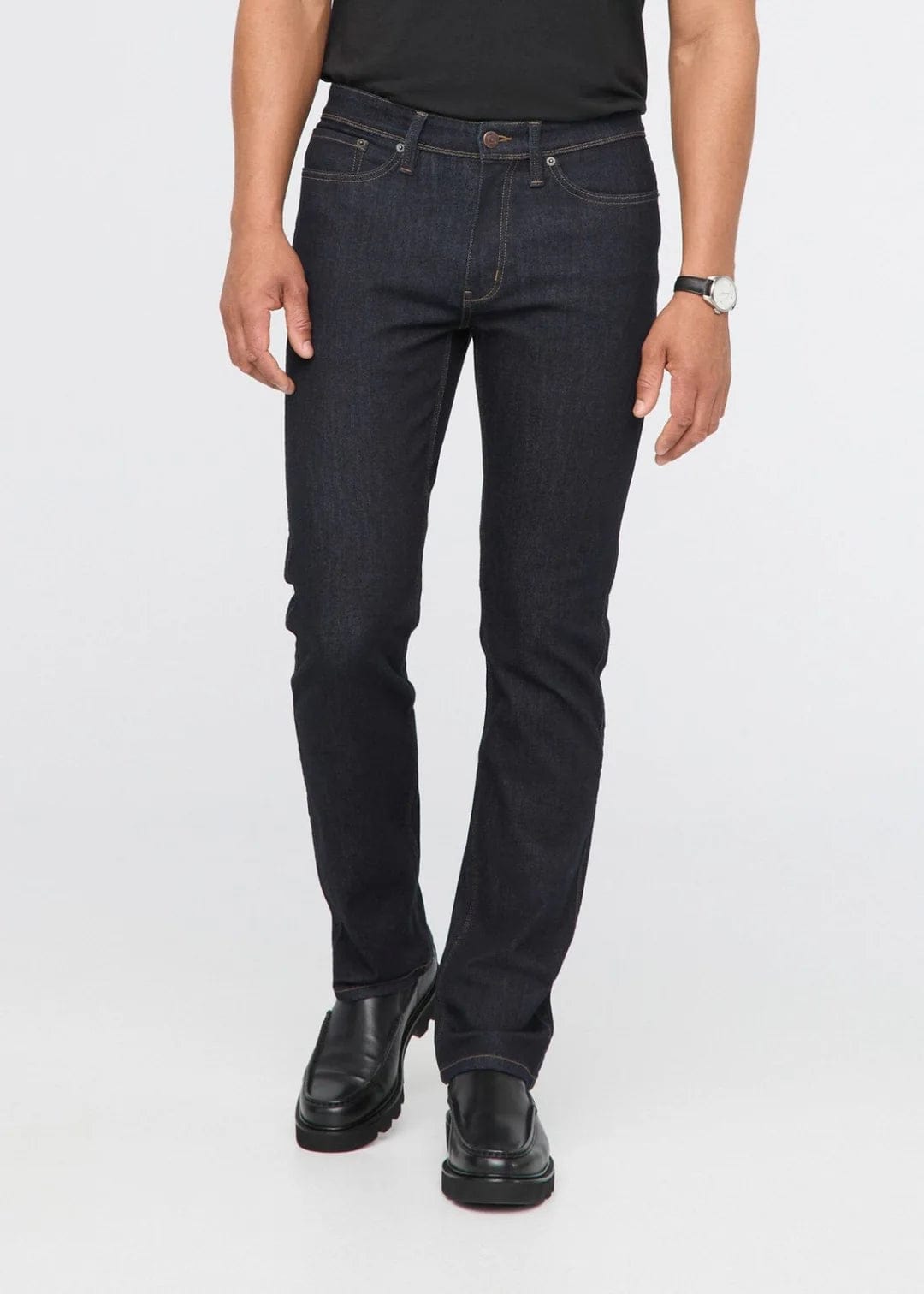 M BOTTOMS - DUER - Performance Denim Plus Straight - Nagel wereld