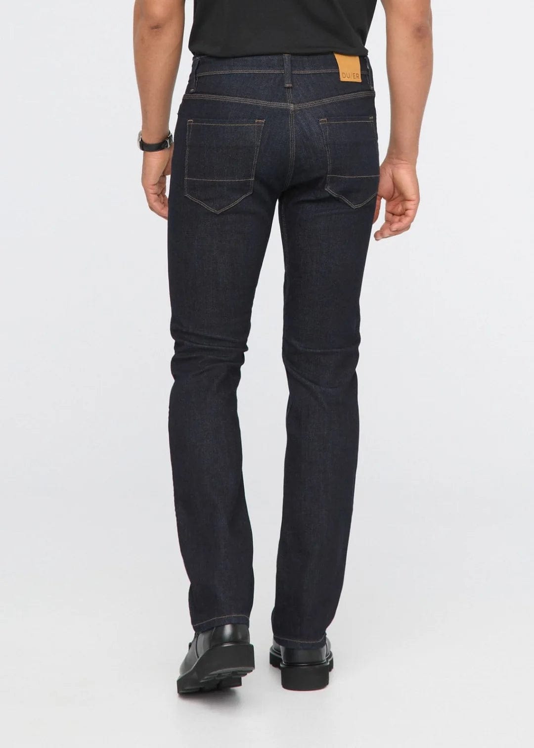 M BOTTOMS - DUER - Performance Denim Plus Straight - Nagel wereld