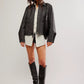 OUTERWEAR - FREE PEOPLE - Blair Vegan Leather Jacket - Nagel wereld