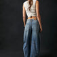 denim - FREE PEOPLE - Good Luck Mid Rise Barrel Jean - Nagel wereld