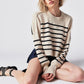 Sweater - FREE PEOPLE - Stripe Easy Street Crop Pullover - Nagel wereld