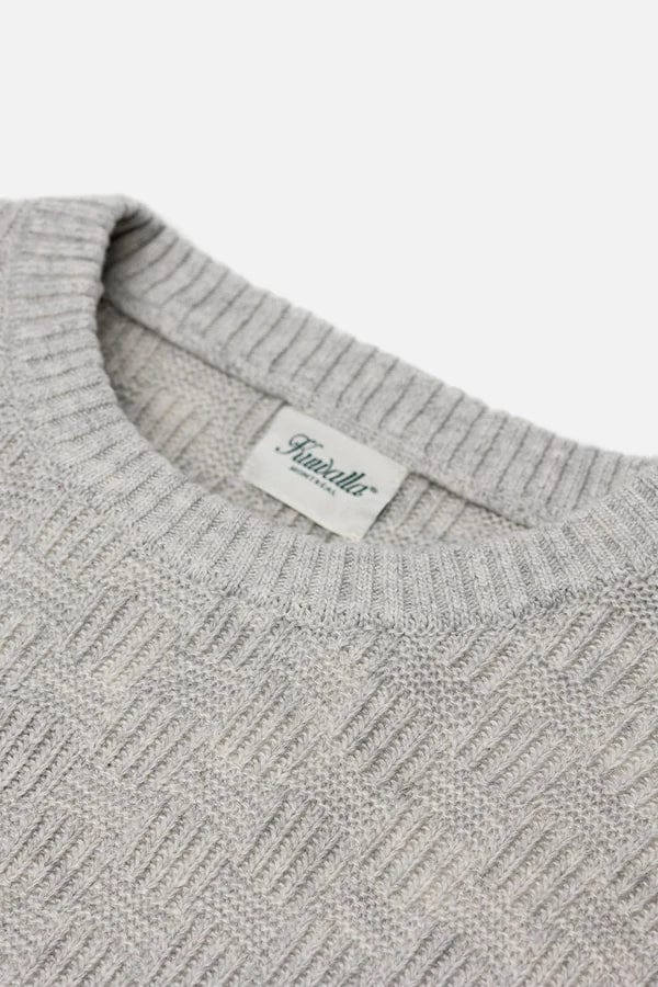 KUWALLA M SWEATERS Basketweave Crew