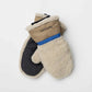 SELFHOOD ACCESSORIES Off White Teddy Mittens