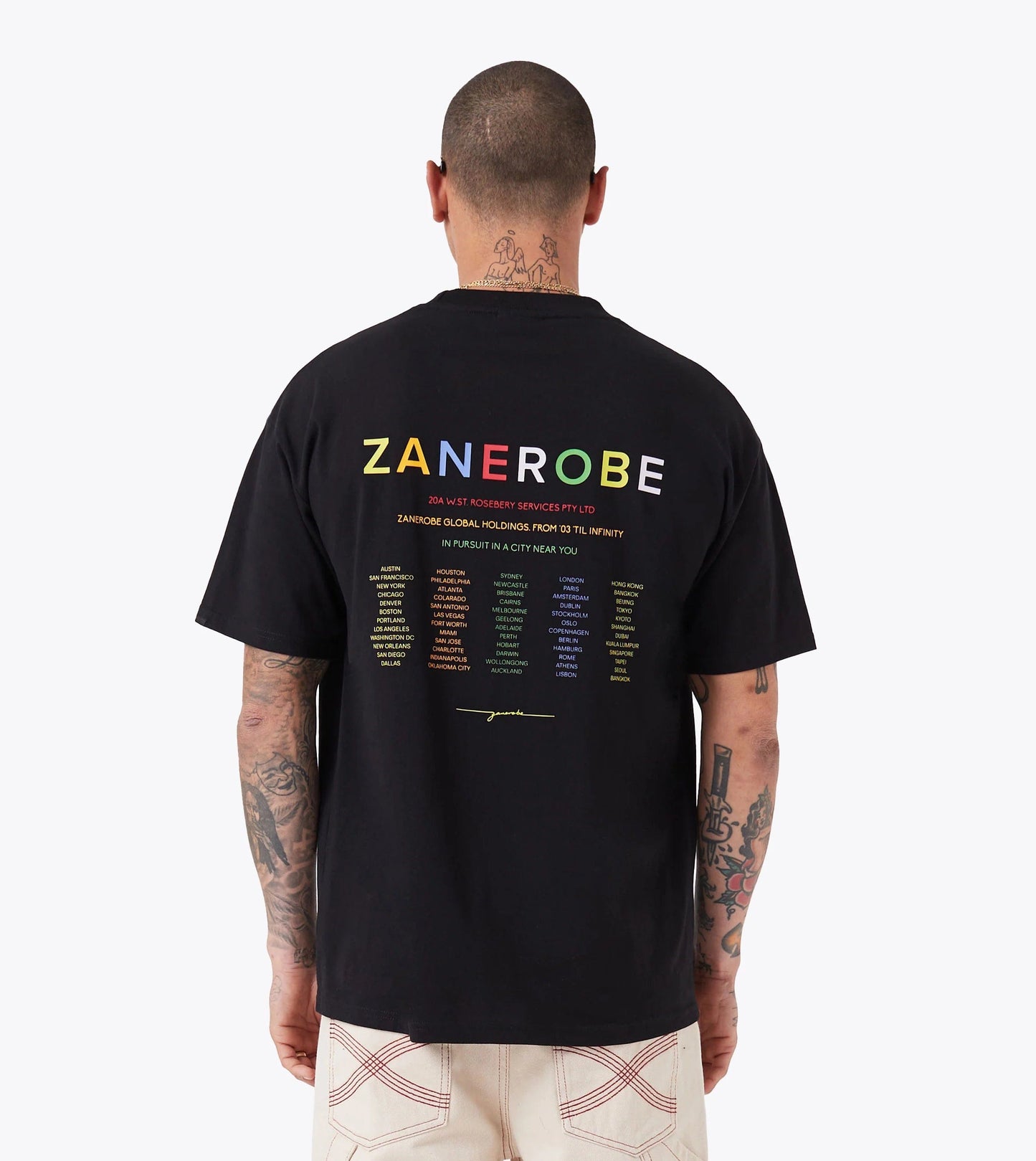 Zanerobe M TOPS Rainbow Box Tee